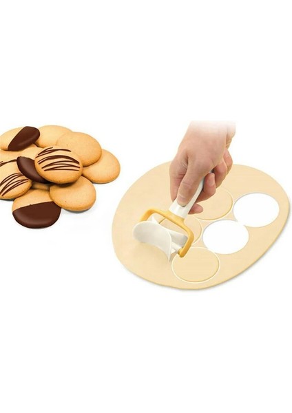 B Tarzı Ev Mutfak Dıy Gıda Hamur Pasta Çerez Pasta Plastik Pişirme Araçları Bakeware Kabartma Hamur Makaralı Kesici Bıçak Kalıp (Yurt Dışından) fırsatları