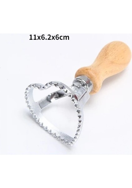 Kalp 11X6.2X6CM Stili Mutfak Aksesuarları Makarna El-Kesme Makinesi Kabartmalı Hamur Kabartma Makinesi Mutfak Aletli Mutfak Gereçleri Ev Aletleri (Yurt Dışından)