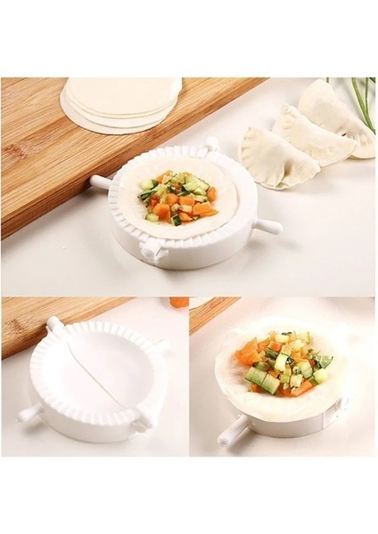 8 cm Tarzı Hamur Aracı Kolay Dıy Köfte Makinesi Cihazı Hamur Basın Börek Pasta Mantı Kalıp Pişirme Pasta Çin Yemeği Jiaozi Maker (Yurt Dışından) fiyatları