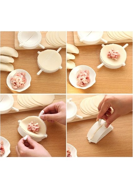 8 cm Tarzı Hamur Aracı Kolay Dıy Köfte Makinesi Cihazı Hamur Basın Börek Pasta Mantı Kalıp Pişirme Pasta Çin Yemeği Jiaozi Maker (Yurt Dışından) indirimleri