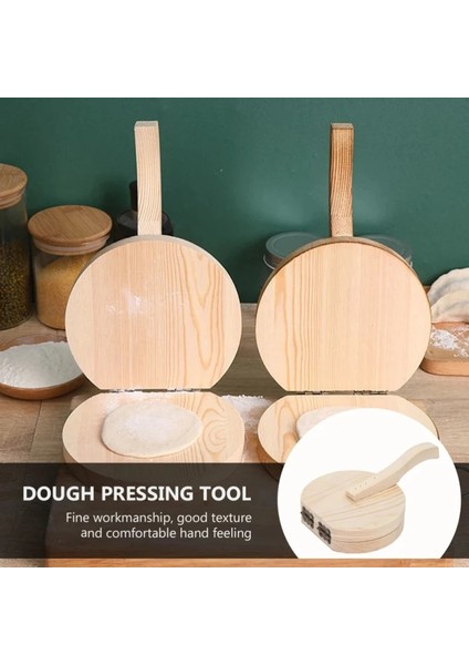No.1 Tarzı 1 Adet Ahşap Hamur Kalıp Hamur Presleme Aracı Hamur Makinesi Kalıp Kesici Sarıcı Mantı Hamur Baskı Empanada Kalıp Mutfak Gereçleri (Yurt Dışından)