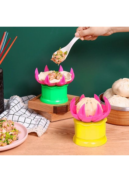 Yeşil L Tarzı Dıy Pasta Pasta Börek Makinesi Yaratıcı Çin Baozi Kalıp Pişirme Pasta Araçları Basit ve Hızlı Buğulanmış Doldurulmuş Topuz Yapma Kalıp (Yurt Dışından) fırsatları