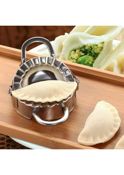 03 1 Adet Tarzı Köfte Makinesi Aracı Paslanmaz Çelik Mutfak Hamur Kalıpları Tembel Zorunlu-Mantı Yapma Kalıp Hamur Makinesi Pasta Araçları (Yurt Dışından)