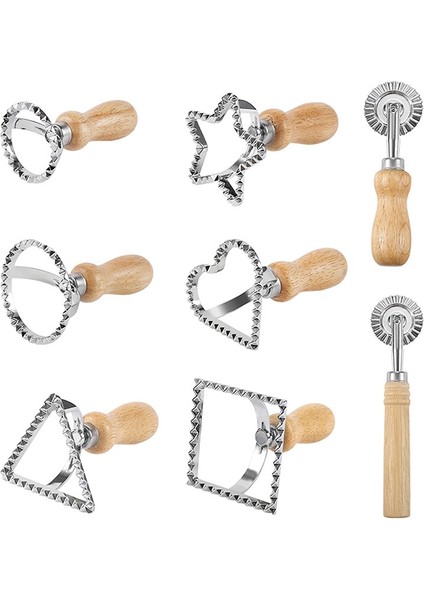 As Picture Shows Yuvarlak Bisküvi Hamur Kek Kalıbı Aperatif Fondan Pasta Dekorasyon Pişirme Ahşap Saplı Kurabiye Kesici Kalıpları Dıy Kalp Mutfak Gereçleri (Yurt Dışından) fiyatları