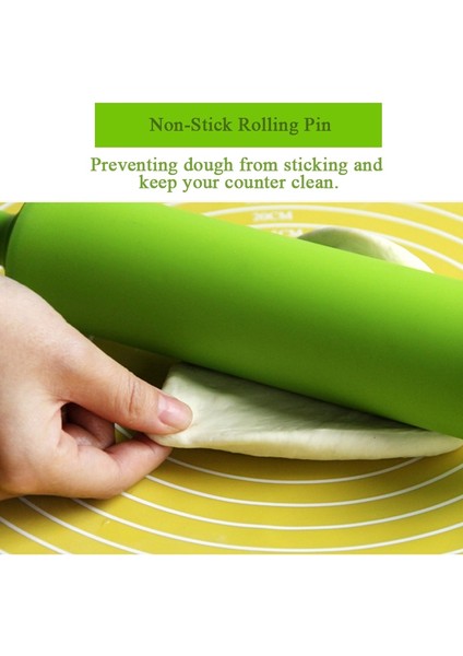 30X5CM Turuncu Stil cm Silikon Oklava Yapışmaz Pasta Hamur Unu Rulo Fondan Kek Erişte Hamur Rulo Mutfak Pişirme Aracı (Yurt Dışından) indirimleri