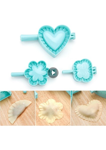 06 S Tarzı Üç Stil Kalp Kelebek Konvansiyonel Şekil Hamur Kalıp Dıy Mutfak Hamur Basın Pasta Mantı Kalıp Kral Pişirme Aksesuarları (Yurt Dışından) indirimleri