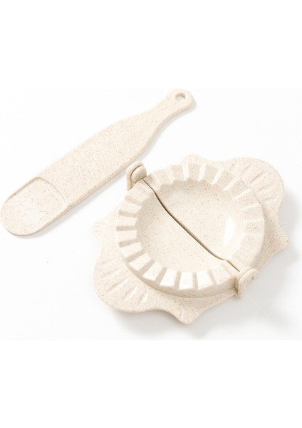 Bej Tarzı Köfte Makinesi Aracı Buğday Samanı Jiaozi Pasta Mantı Kalıp Hamur Klipleri Pişirme Moldese Gıda Pasta Mutfak Aksesuarları (Yurt Dışından)