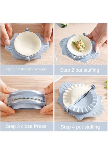Bej Tarzı Köfte Makinesi Aracı Buğday Samanı Jiaozi Pasta Mantı Kalıp Hamur Klipleri Pişirme Moldese Gıda Pasta Mutfak Aksesuarları (Yurt Dışından) indirimleri