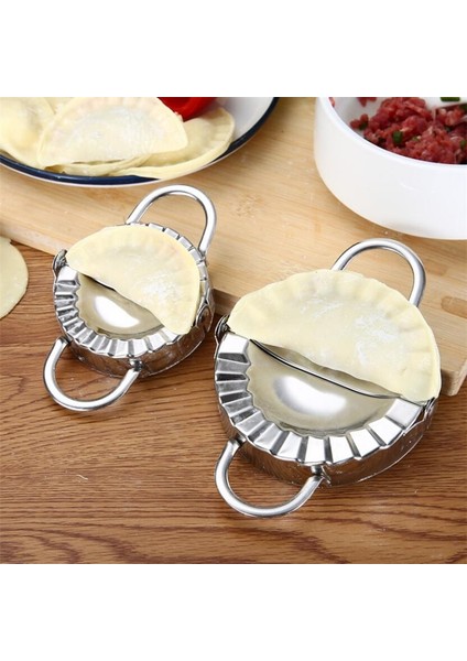 7.5cm Tarzı Hamur Aletleri Jiaozi Maker Kalıp Çevre Dostu Pasta Paslanmaz Çelik Mutfak Aletleri Mutfak Yapımı Araçları Için Hamur Kesici (Yurt Dışından)