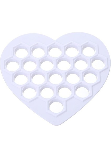 Kalp 22.5X21CM Stili Mutfak Börek Makinesi Hamur Presi Mantı Yapma Kalıp Börek Kalıbı Dıy Kalıp Makarna Formu 37 Delik (Yurt Dışından)
