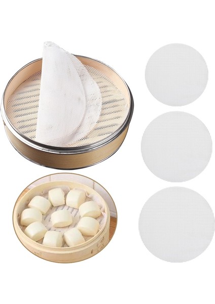 No.6 Tarzı Silikon Vapur Yapışmaz Ped Köfte Mat Yeniden Kullanılabilir Buhar Çörekler Mutfak Pişirme Pasta Dim Sum Mesh Pişirme Buharlama Bezi (Yurt Dışından) indirimleri