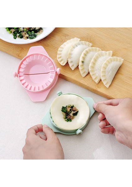 Mavi Stil Plastik Börek Moldese Gıda Jiaozi Maker Hamur Basın Börek Pasta Mantı El Kalıp Mutfak Yaratıcı Dıy Araçları (Yurt Dışından) fiyatları