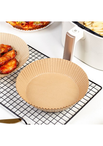 B Tarzı Hava Fritözü Parşömen Kağıdı, Fırında Kavurma Yeni Moda Için Tek Kullanımlık Yapışmaz Yuvarlak Gömlekler (Yurt Dışından) indirimleri