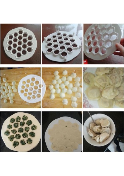 Küçük Stil Mantı Börek Makinesi Kalıp Hamur Pelmeni Pres Kalıp Mutfak Aksesuarları Mantı Yapma Araçları 19 Delik Köfte Kalıp Makinesi Dıy (Yurt Dışından) fırsatları