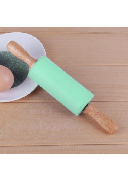 Pembe Tarzı Yapışmaz Fondan Oklava Çocuklar Için Emek Tasarruflu Ergonomi Kolu Silikon Börek Yapma Hamur Silindiri Pişirme Aksesuarları (Yurt Dışından) fiyatları