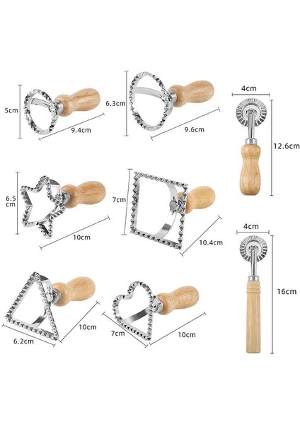 No.6 Tarzı Çerez Kesici Mantı Makarna Araçları Mantı Kesici Pasta Basın Kalıp Börek Dantel Kabartma Kare Yuvarlak Pizza Kesme Tekerlek Aracı (Yurt Dışından) modelleri