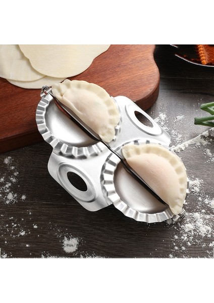 Paslanmaz Çelik Hamur Makinesi Manuel Mantı Gyoza Kalıp Dayanıklı Pres Pierogi Hamur Kalıbı Mutfak Pasta Makarna Aracı (Yurt Dışından)