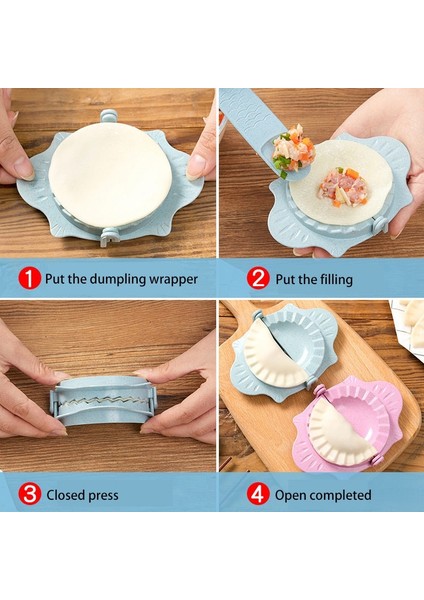 C Stili 1 Adet Dıy Köfte Makinesi Aracı Buğday Samanı Jiaozi Pierogi Kalıp Hamur Kalıp Klipleri Pişirme Kalıpları Pasta Mutfak Aksesuarları (Yurt Dışından) fırsatları