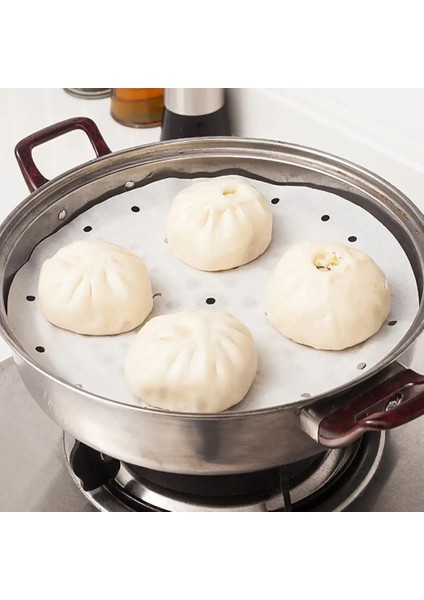 18CM Tarzı Beyaz Yuvarlak Köfte Mat Vapur Kağıt Vapur Yapışmaz Pedler Çörekler Pişirme Pastası Dim Sum Mesh Mat Pişirme Aksesuarları (Yurt Dışından) modelleri