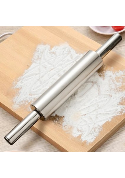 Orta Stil Paslanmaz Çelik Yapışmaz Oklava Hamur Makarna Araçları Için Fırında Pizza Erişte Çerez Köfte Mutfak Aksesuarları (Yurt Dışından) indirimleri