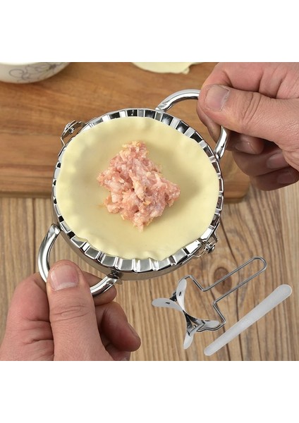 Küçük 3 Adet Tarzı Paslanmaz Çelik Hamur Sarıcı Kesici Kolay Dıy Hamur Kalıp Yapma Makinesi Pişirme Pasta Aracı Mutfak Aletleri Jiaozi Maker (Yurt Dışından)