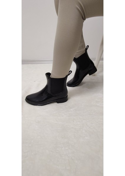 Çiğdem Lastik Çizme - Siyah - 40 - ST01117-SİYAH-40