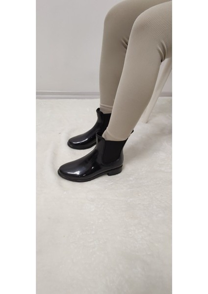 Çiğdem Lastik Çizme - Siyah - 40 - ST01117-SİYAH-40