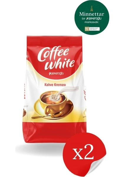 Coffee White Kahve Kreması 2 x 500 gr ( 2 Adet )