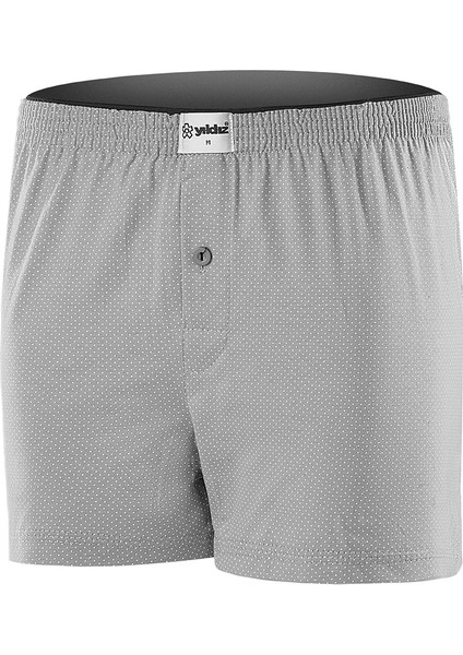 3'lü Nokta Desen Penye Havlu Bel Boxer %100 Pamuk Q43