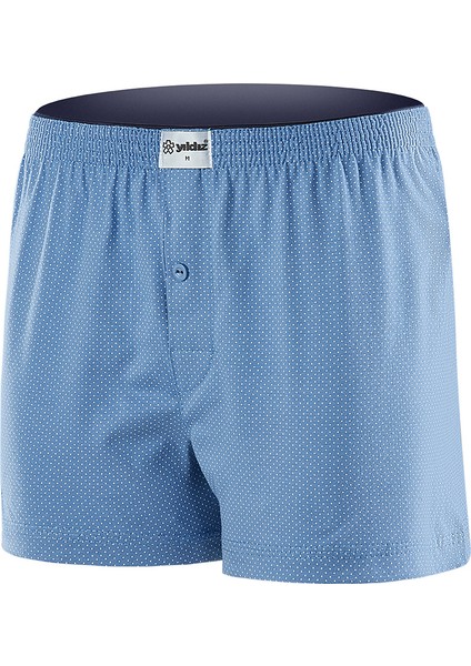3'lü Nokta Desen Penye Havlu Bel Boxer %100 Pamuk Q43