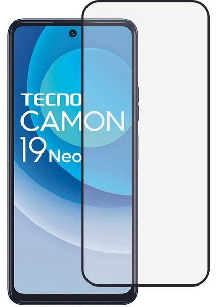 Tecno Camon 19 Neo 111D Full Tam Kaplayan Tamperli Kırılmaz Cam Ekran Koruyucu