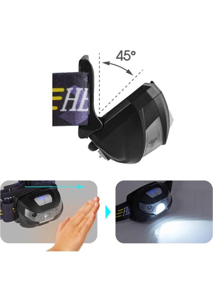 Akıllı Vücut Hareket Sensörü LED Far USB Şarj Mini Far Dış Mekan Işığı (Yurt Dışından) fiyatları