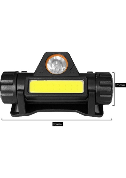 Mini Cob LED Far USB Şarj Edilebilir Balıkçılık Far El Feneri Dahili Pil Far LED Far (Yurt Dışından) fiyatları