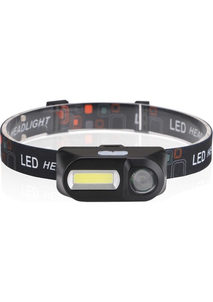 Mini Su Geçirmez Xpe Cob LED 6-Mode Far Kafa Işık Lambası USB Şarj Edilebilir Kafa Işık Lambası El Feneri Açık (Yurt Dışından)