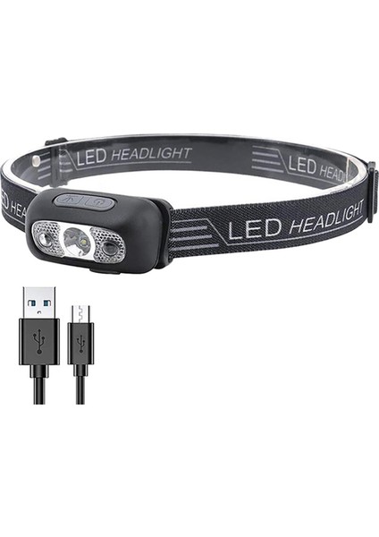 Zoroom LED Far El Feneri Torch Başkanı Işık Lambası Xpe Başkanı Işık Lambası Açık Kamp Balıkçılık Için (Yurt Dışından)