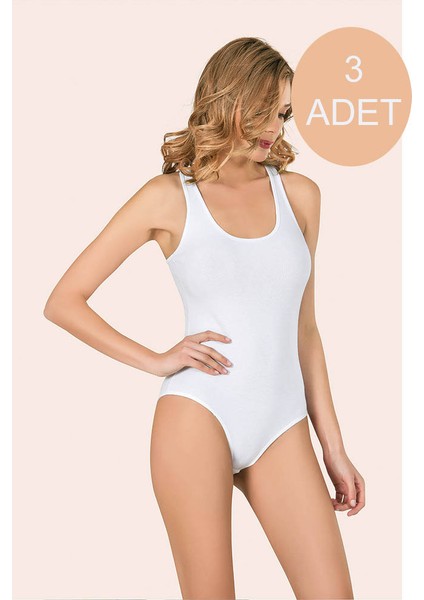 Çıtçıtlı Kalın Askılı Likralı Yumuşacık Ip Askılı Kadın Atlet Zıbın Beyaz 3 Adet fiyatları