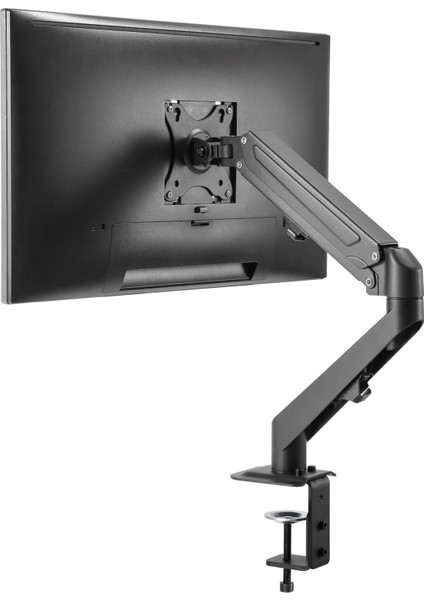 TM-25-C06 Gaz Amortisörlü Düz/kavisli Ekran 17"- 27" Max 6.5kg Tek Monitör Kolu