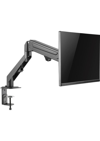 TM-25-C06 Gaz Amortisörlü Düz/kavisli Ekran 17"- 27" Max 6.5kg Tek Monitör Kolu
