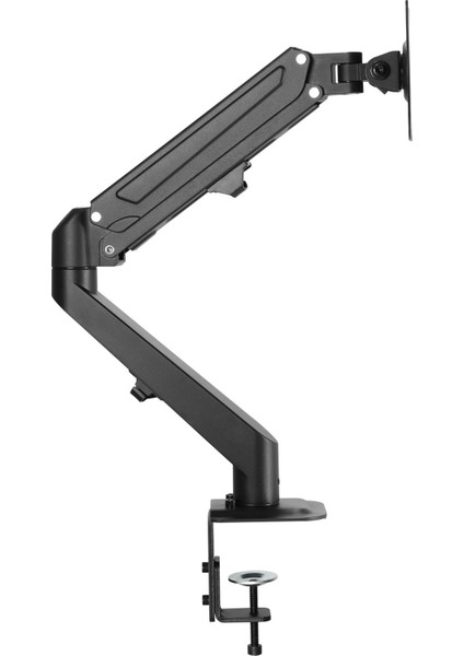 TM-25-C06 Gaz Amortisörlü Düz/kavisli Ekran 17"- 27" Max 6.5kg Tek Monitör Kolu