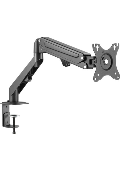 TM-25-C06 Gaz Amortisörlü Düz/kavisli Ekran 17"- 27" Max 6.5kg Tek Monitör Kolu