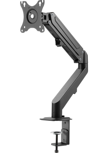 TM-25-C06 Gaz Amortisörlü Düz/kavisli Ekran 17"- 27" Max 6.5kg Tek Monitör Kolu