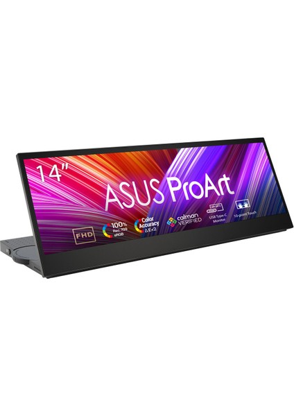 Zenscreen PA147CDV 14 Tasınabılır Icerık Üretım Monıtor IPS 1920 x 550 5ms HDMI Usb-C mm Vesa 3yıl 10 Parmak Dokunmatık Panel 100% Srgb Eyecare Adobe Yazılımı ile Uyumlu