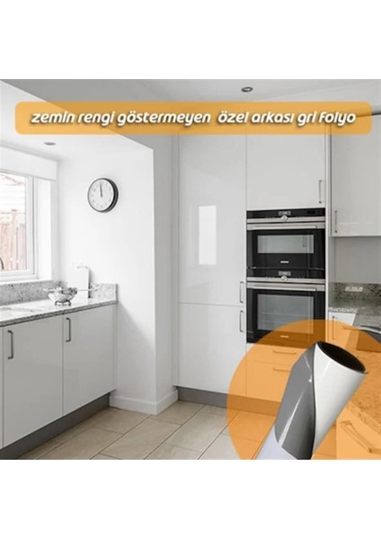 Mat Beyaz Arkası Gri Yapışkanlı Dolap Kaplama Folyosu fiyatları