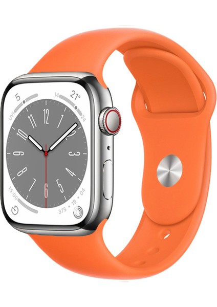 Apple Watch Serisi 38-40-41 mm Silikon Kordon Kayış - FC004