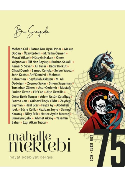 Mahalle Mektebi 75. Sayı Ocak - Şubat 2024 fiyatları