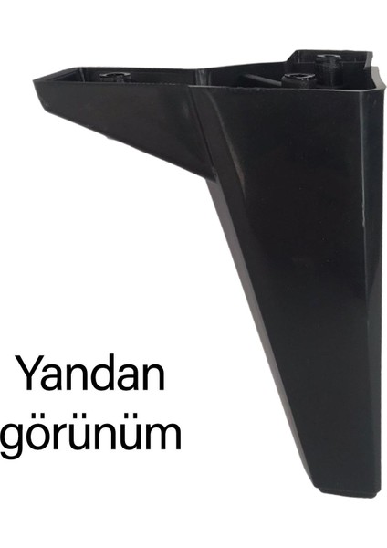 4 Adet Serdivan 15 cm Siyah Lüx Mobilya Kanepe Sehpa Ünite Koltuk Ayağı Baza Ayak