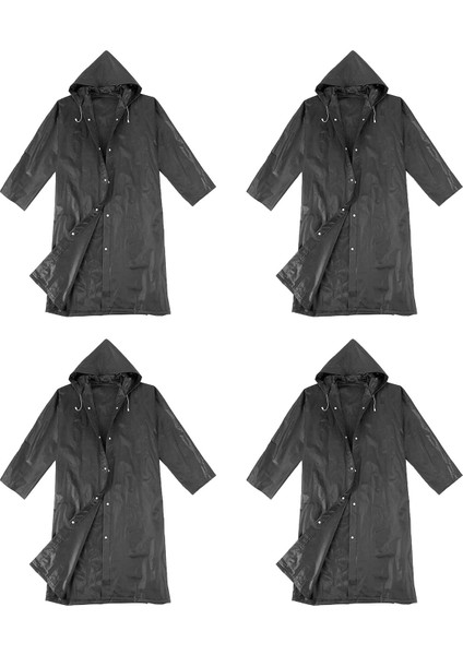 Erkek ve Kadınlar Için Pratik Rüzgar ve Yağmur Koruyucu Eva Yağmurluk 4 Adet - FC011