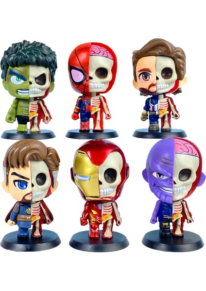 Figür-Avengers-Oyuncak Bebek Modeli Süs Seti (Yurt Dışından)