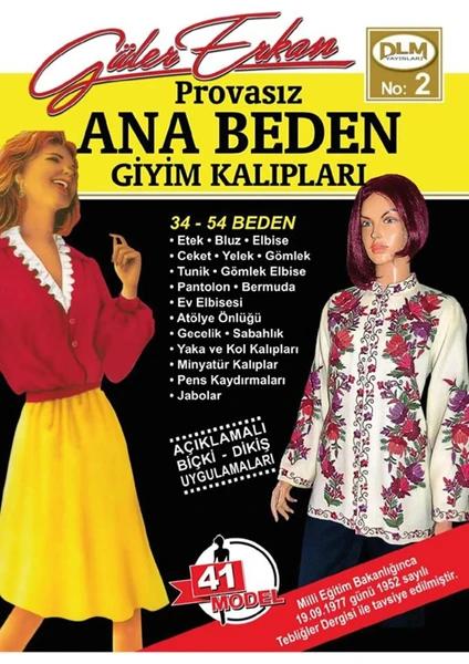 Güler Erkan Provasız Ana Beden Giyim Kalıpları No:2