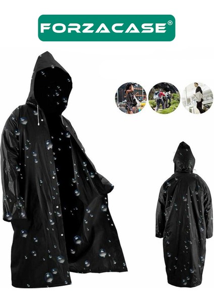 Erkek ve Kadınlar Için Pratik Rüzgar ve Yağmur Koruyucu Eva Yağmurluk 4 Adet - FC011 fırsatları